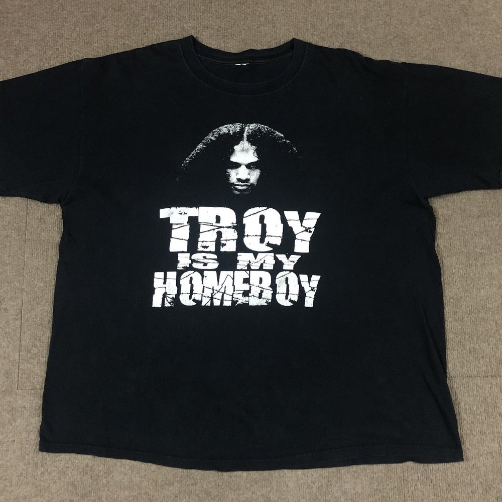VTG Troy Polamalu "Troy Is My Homeboy" T-Shirt Adult 2XL Pittsburgh Steelers